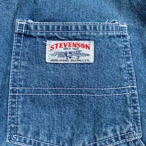Vintage Stevenson Aero Brand - Overall Co. Jean Shorts/Mini Skirt